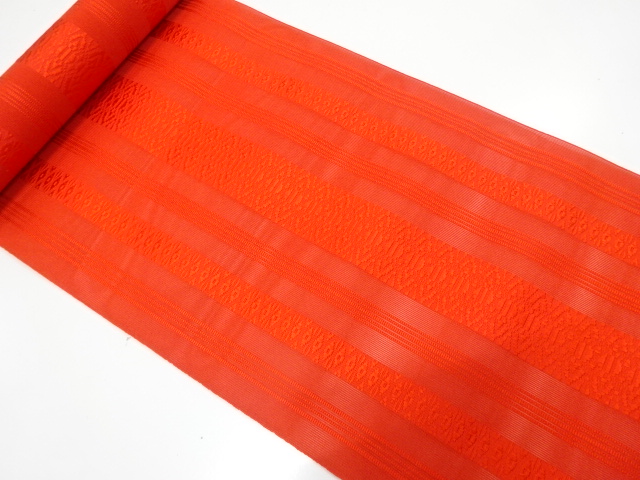 JAPANESE KIMONO / ANTIQUE BOLT FOR SUMMER HASSUN OBI / HAKATA